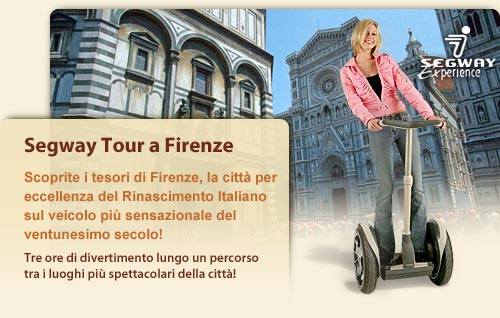 Scoprite i tesori di Firenze, la citt&agrave; per eccellenza del Rinascimento Italiano, sul veicolo pi&ugrave; sensazionale del ventunesimo secolo! Tre ore di divertimento lungo un percorso tra i luoghi pi&ugrave; spettacolari della citt&agrave;.