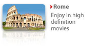  High definition movies of Rome - HD content for Apple TV