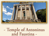 Temple of Antoninus and Faustina Rome Italy