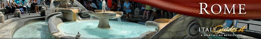 Famous squares and Fountains in Rome, Italy