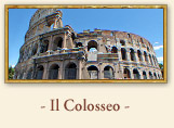 Il colosseo, Roma Lanfiteatro Flavio &egrave; il pi&ugrave; grande ed imponente anfiteatro del mondo Romano ma anche il pi&ugrave; celebre dei monumenti di Roma conosciuto con il nome di "Colosseo". Iniziato dallimperatore Vespasiano della famiglia Flavia fu inaugurato da suo figlio Tito nel 80 d.c.
