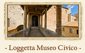 Palazzo del Podest&agrave;: Loggetta museo civico, San Gimignano