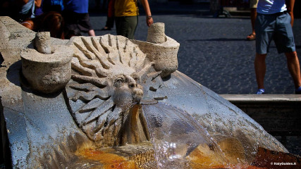 Spanish Steps: Detail of Fontana della Barcaccia