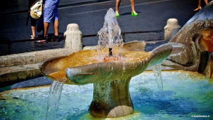 Spanish Steps: Detail of Fontana della Barcaccia