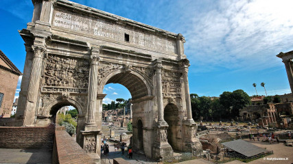 Il Foro romano: Arco di Settimio Severo