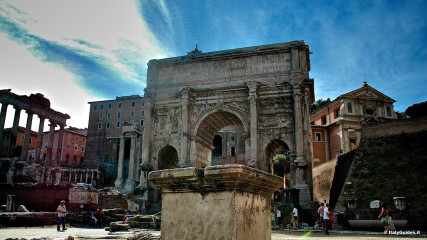 Il Foro romano: Arco di Settimio Severo