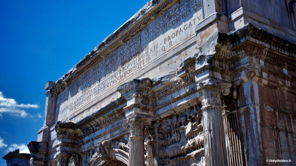 Il Foro romano: Arco di Settimio Severo