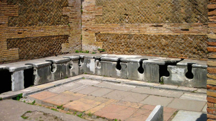 Ancient Ostia: Public Toilets 