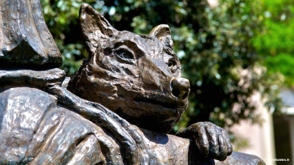Gubbio: Statue of San Francesco 