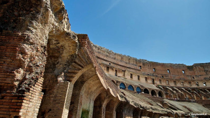The Colosseum: The inside of the Colosseum