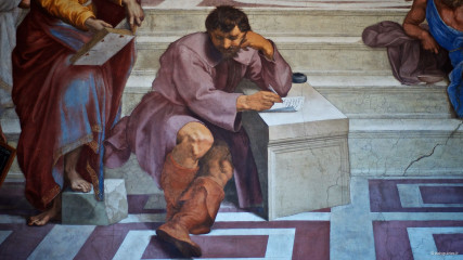 The School of Athens: Michelangelo as Heraclitus