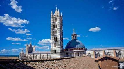 Siena: Duomo overview from Facciatone
