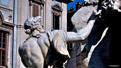Piazza Navona: Fountain of the Four Rivers - Danube