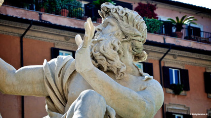 Piazza Navona: Fountain of the Four Rivers - Danube