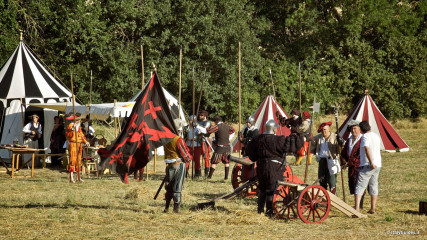 Monteriggioni: Historical reenactment of a battle