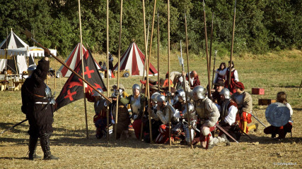 Monteriggioni: Historical reenactment of a battle