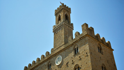 Volterra: Palazzo dei Priori - dettaglio