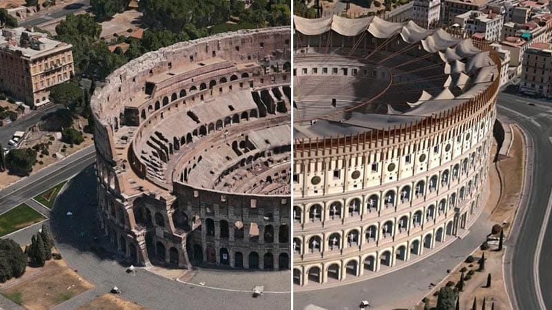 Colosseum, Rome 3D reconstruction ItalyGuides.it