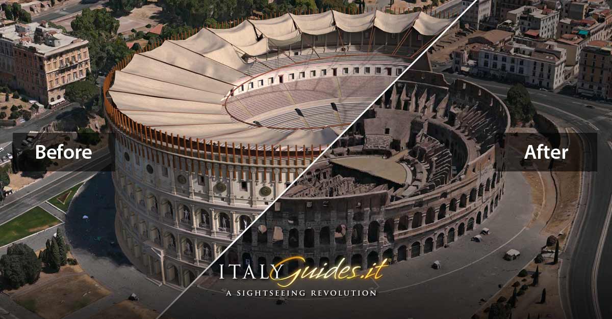 Colosseum Restoration Before And After