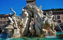 Fontana dei Quattro Fiumi in Piazza Navona