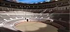3D reconstruction of the Colosseum: the arena, Rome Italy