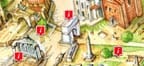 Roman Forum map, Rome Italy