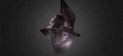 Gladiator helmet: Mirmillone, Rome Italy
