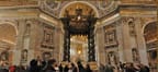 Interior of St. Peter’s Basilica, Rome Italy