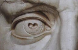 David's heart shaped pupils